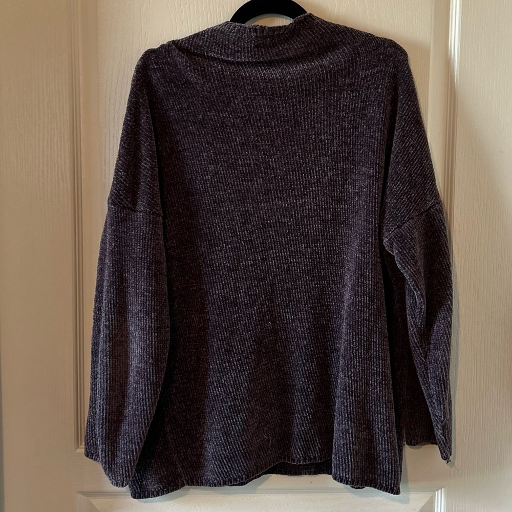 Promesa sweater super soft and comfy in a dark purple color